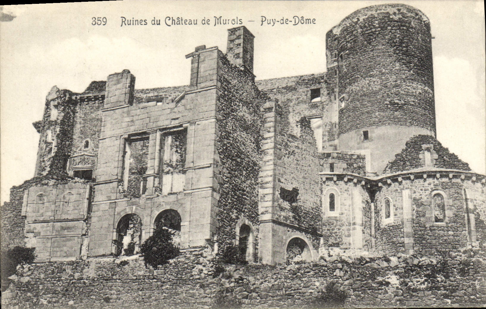 Ruinen des Schlosses Murels — Puy-de-Dôme — unbekannter Verleger, Nr. 359