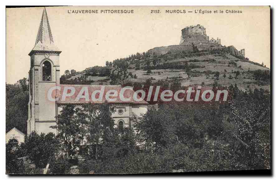 CPA L'Auvergne Pittoresque Murols L'Eglise et le Château