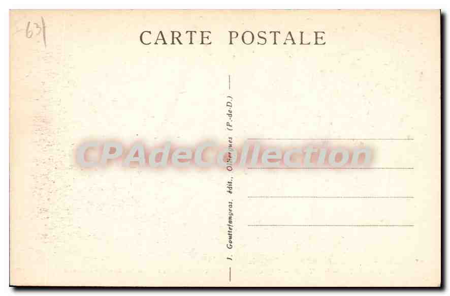 Royat — Cascades de la Tiretaine et Grotte des Layeuses — G. d'O. 1171 — Reverso