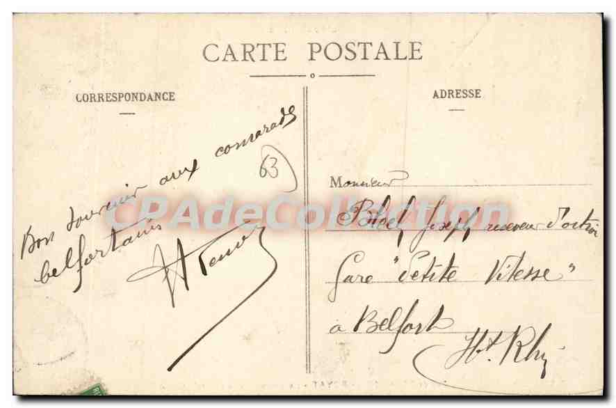 Royat - Le Viaduc - Vue générale Ouest — Puy-de-Dôme, 706, éditeur L'Auvergne — Verso