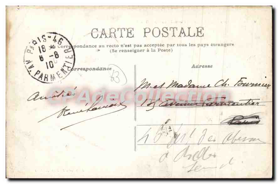 Tal der Dore — 224 — Vor dem Erreichen des Pont David — Papeterie L. Bay Ambert — Rückseite