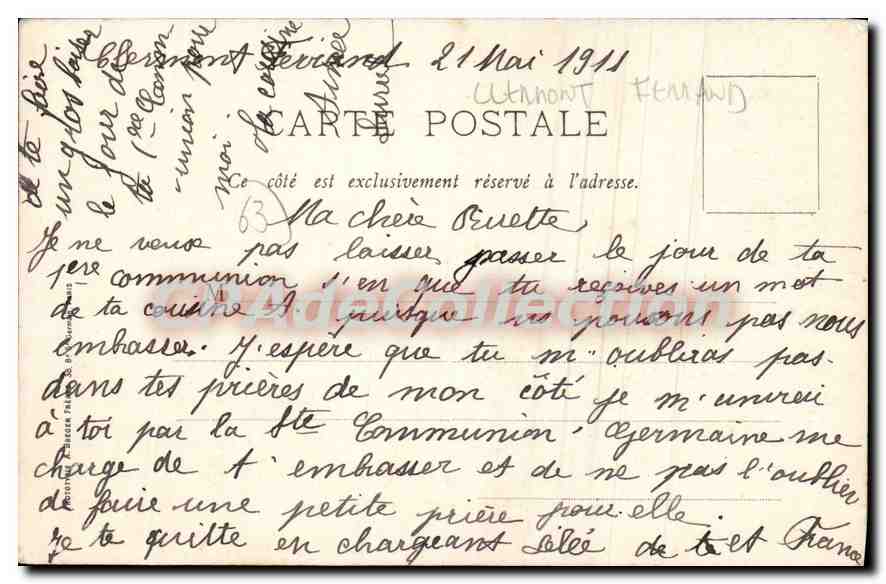 Cours intérieure (pensionnat) — Ursulines, Clermont-Ferrand — Reverso