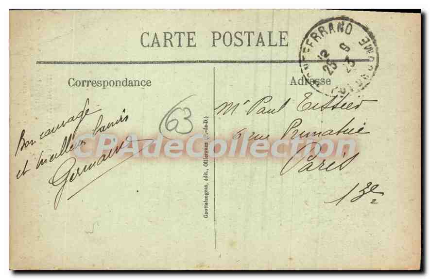 CPA L'Auvergne dis Joseph mon pere a dit que si tu lui achetais sa vache blonde il me marietait avec — Reverso