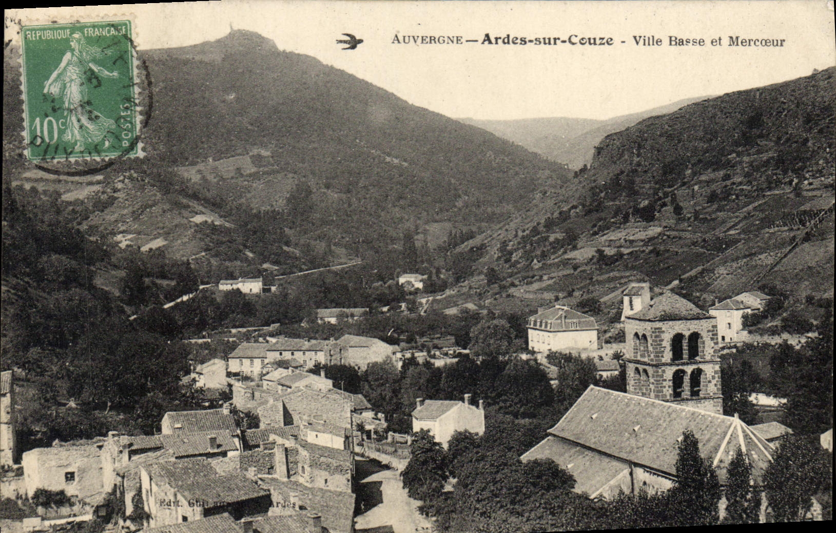 Ardes-sur-Couze — Unterstadt und Mercœur — Verlag G. G. Ardes