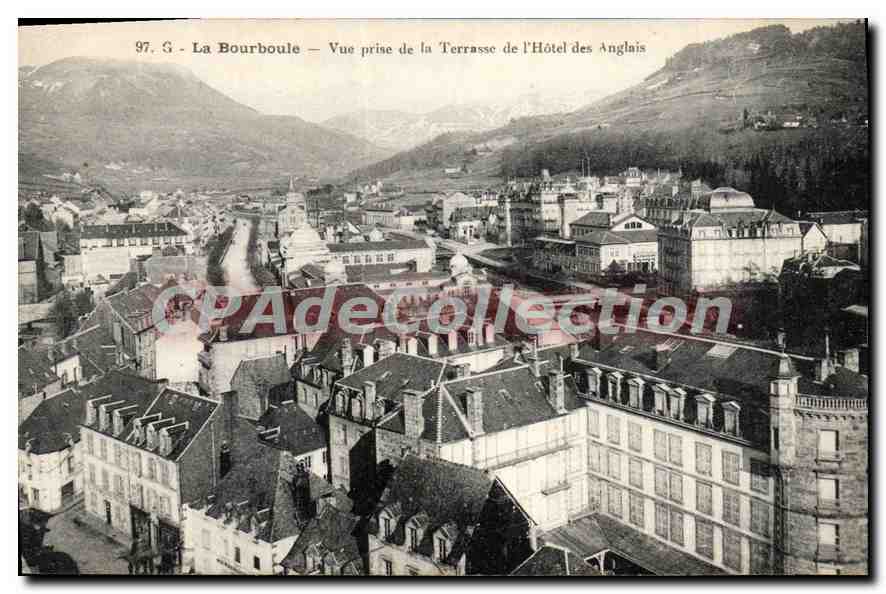 La Bourboule — Vue prise de la Terrasse de l'Hôtel des Anglais — CPAdeCollection