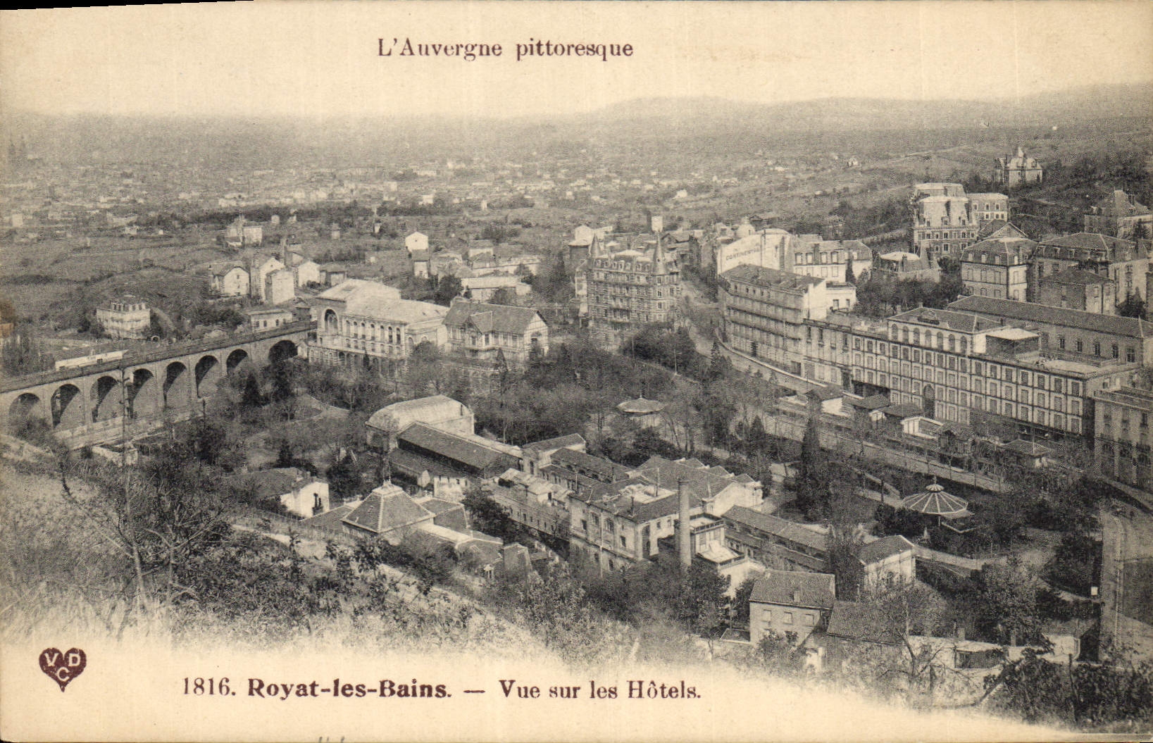 Royat-les-Bains — Vue sur les Hôtels — V.D.C.