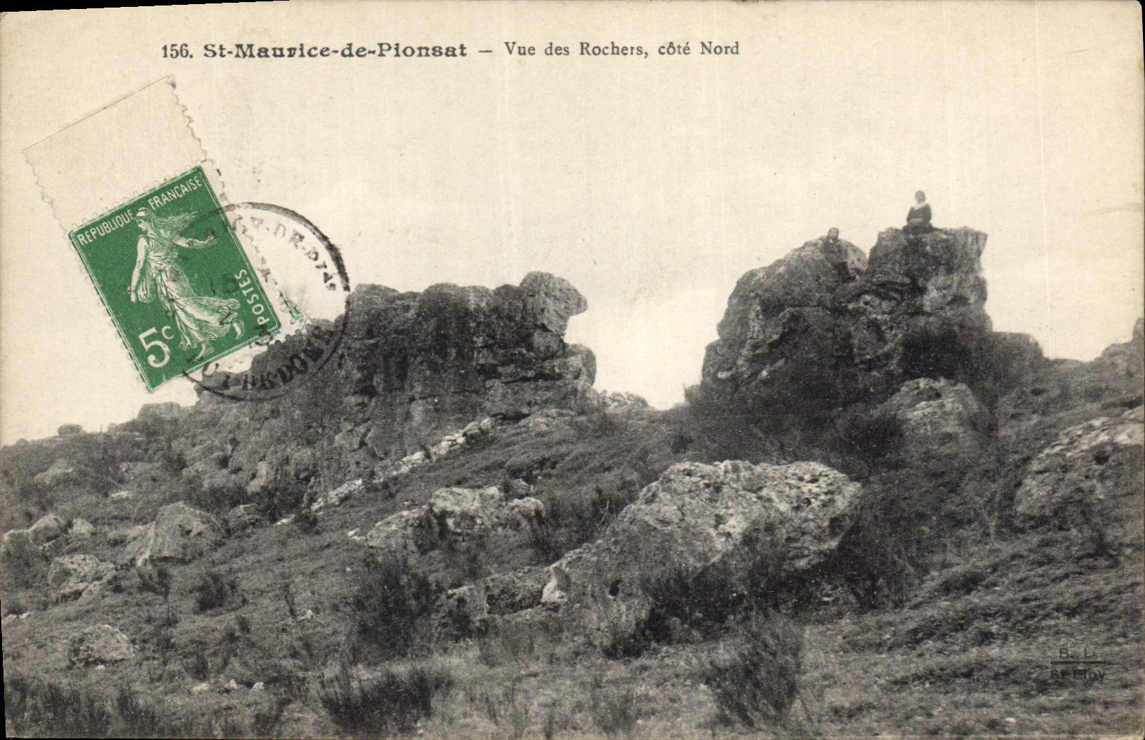 St-Maurice-de-Pionsat — View of the Rocks, North Side — B.L. (publisher)