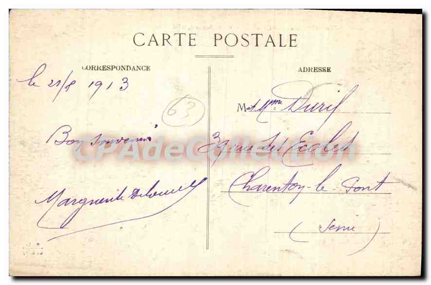 St-Maurice-de-Pionsat — View of the Rocks, North Side — B.L. (publisher) — Back