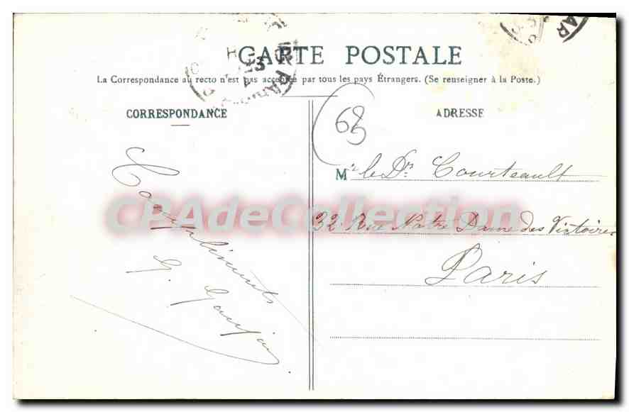 AUVERGNE - Schloss Châteaugay — Verleger Bougé, rue de l'Écu, Clermont-Ferrand, Nr. 102 — Rückseite