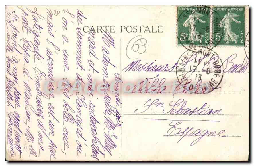 Le Mont-Dore — La Table d'Orientaion au Sommet du Sancy — Alt. 1886m — L'Auvergne Pittoresque n°4765 — Reverso