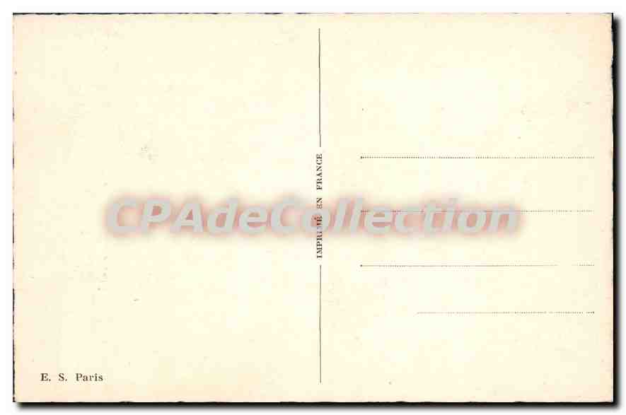 Femme et homme en costume traditionnel — Auvergne — E. S. Paris — Reverso