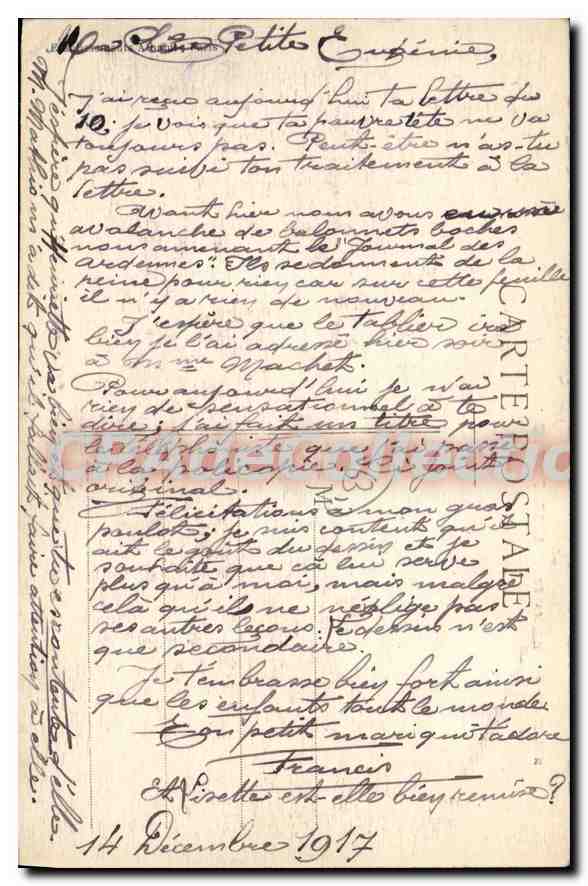 Royat — Église romane fortifiée — Éditeur EIA, n° 1255 — Verso