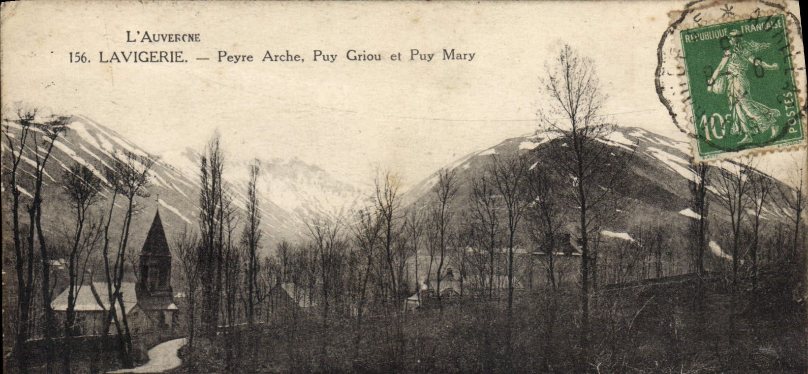 Auvergne — Lavigerie, Peyre Arche, Puy Griou und Puy Mary — Verlag L'Auvergne, Nr. 156