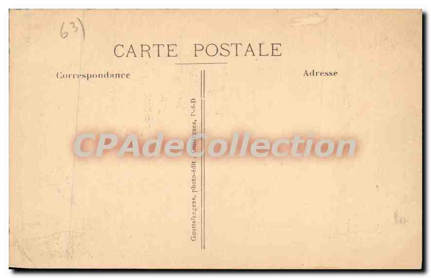 CPA Montferrand maison de l'Aphothicaire XV siecle figures vers le pignon representant un apothicair — Verso