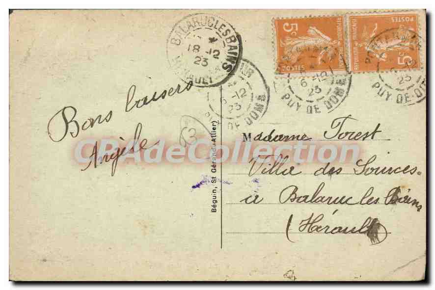 Pontgibaud — Allgemeiner Blick — Das malerische Auvergne — Ideal 2947 — Rückseite