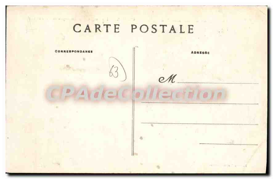 CPA Le Puy de Dome Illustre Messeix les Gorges de la Dordogne au pont de Fer  — Verso