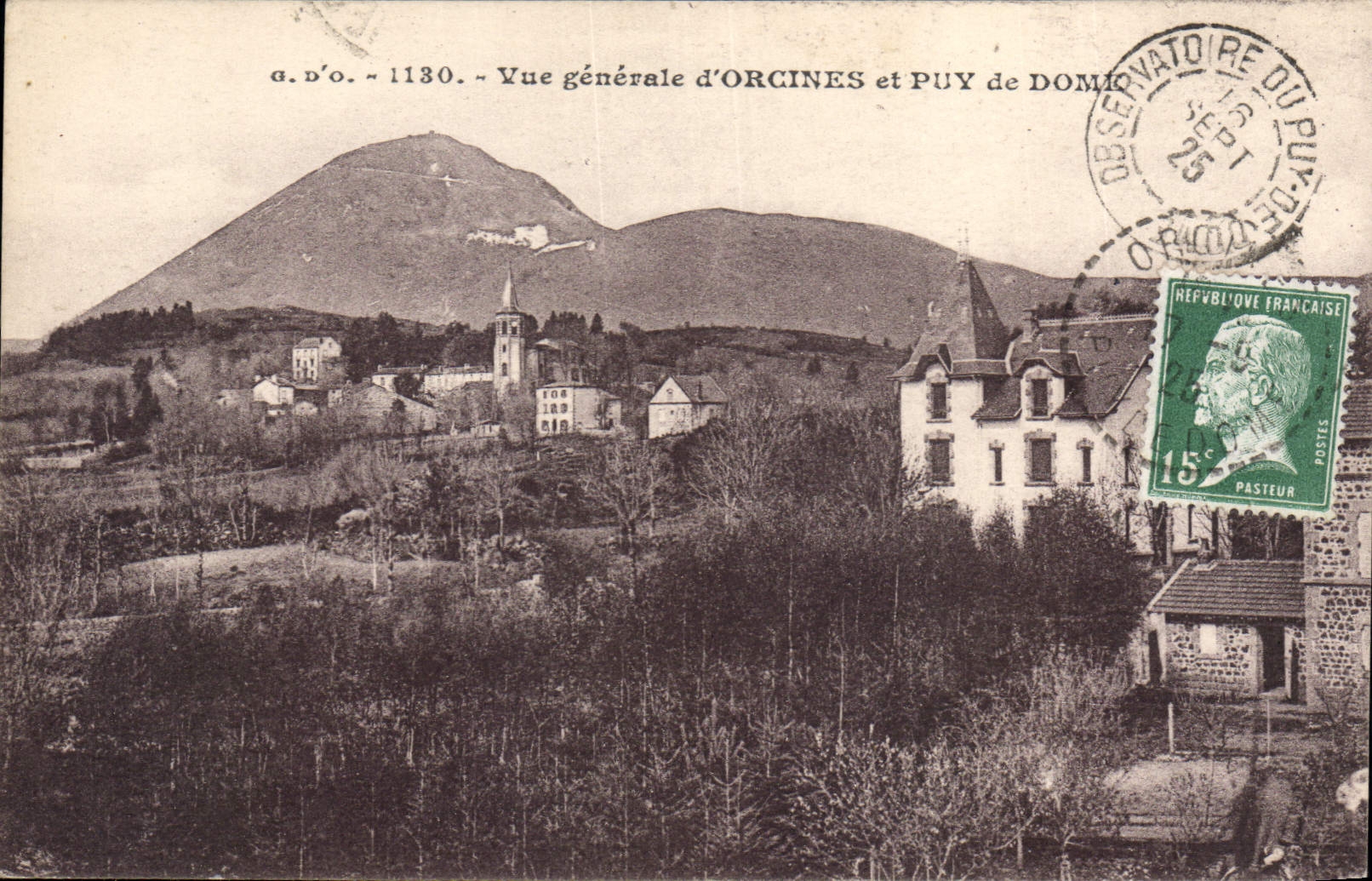 General View of Orcines and Puy de Dôme — J. Goult's-France, no. 1130