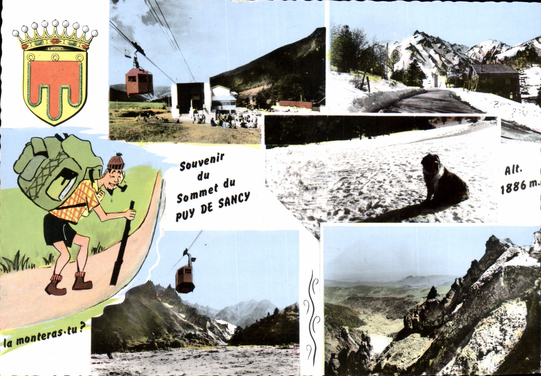 Gipfel des Puy de Sancy — Erinnerung an den Puy de Sancy — Drucker Robert S. in Mont-Dore