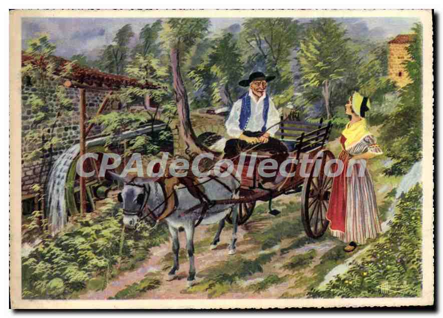 Limagne. Moulin à eau, près Royat — En parcourant l'Auvergne — Éditions Gaby