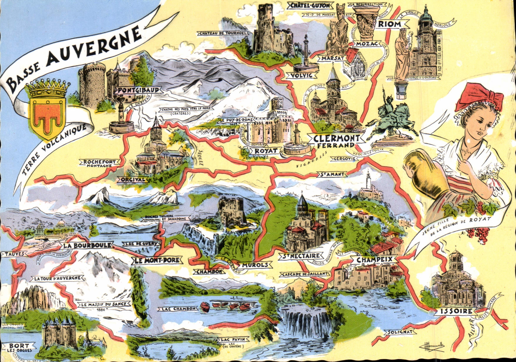 Niedere Auvergne — Vulkanisches Land — Editions Gaby, Nantes