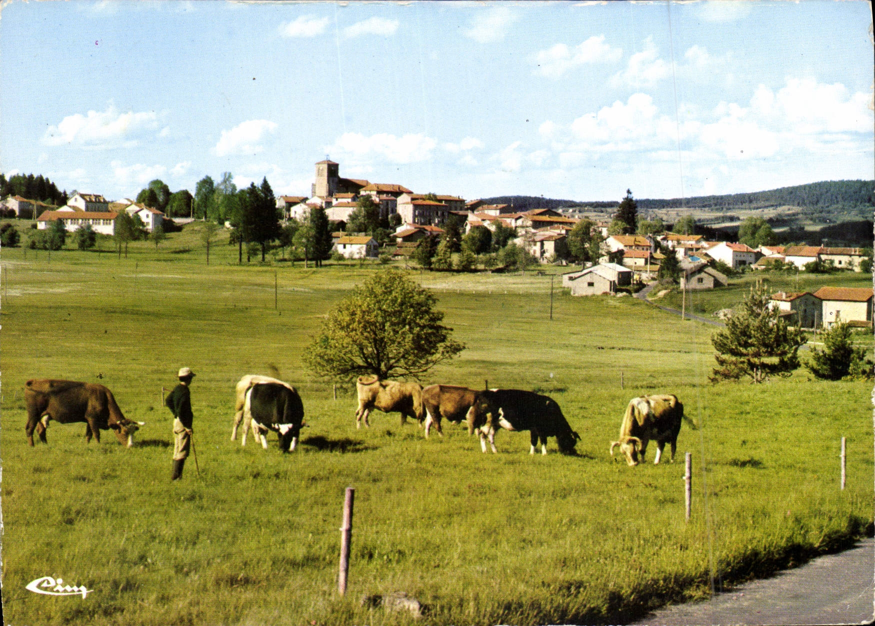Fournols-d'Auvergne — Allgemeiner Blick von Westen — Cinq