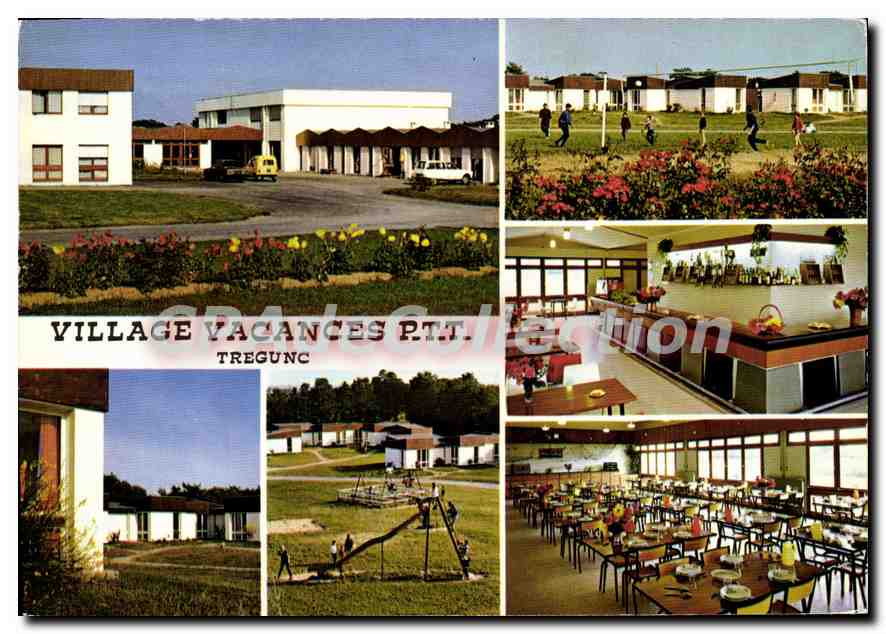 CPSM Village Vacances P T T Tregunc Bretagne Sud a Proximite de Concarneau Vacances P T T Cornouaill