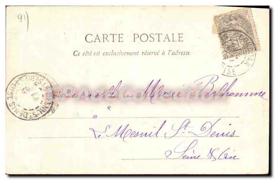 Dourdan - Le Donjon — Lib. A. Belhoms — Verso