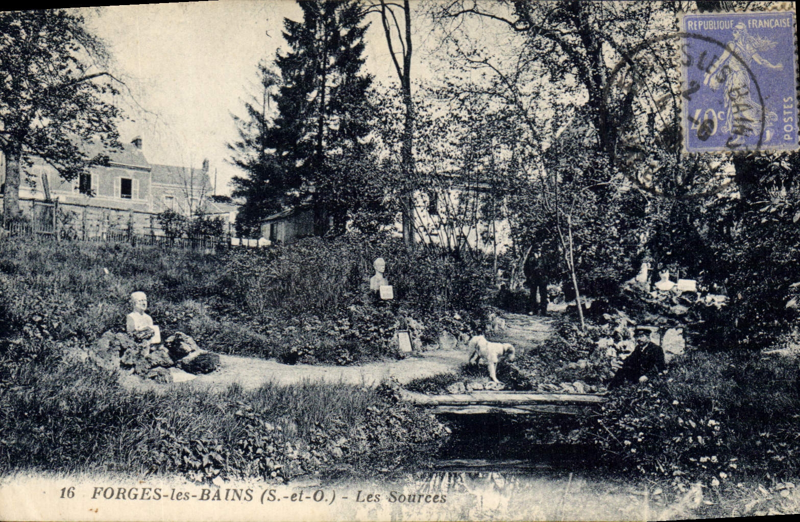 CPA Forges les Bains S et O les sources 
