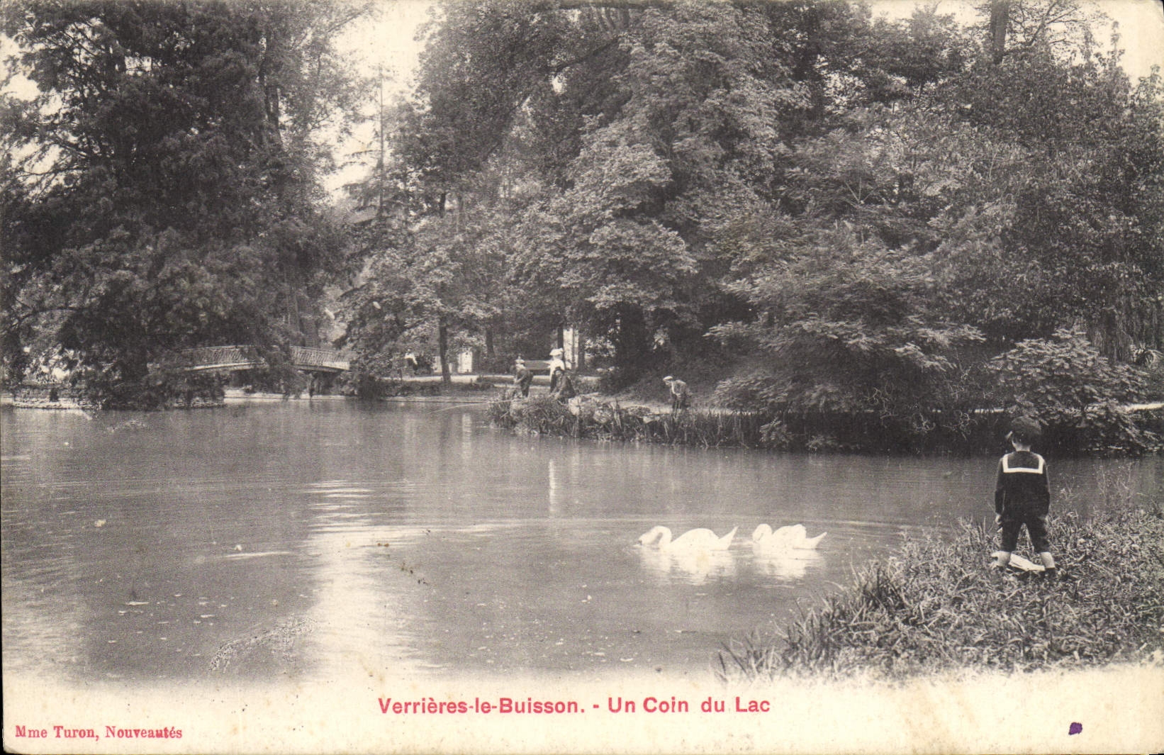 CPA Verrieres le Buisson un coin du Lac 