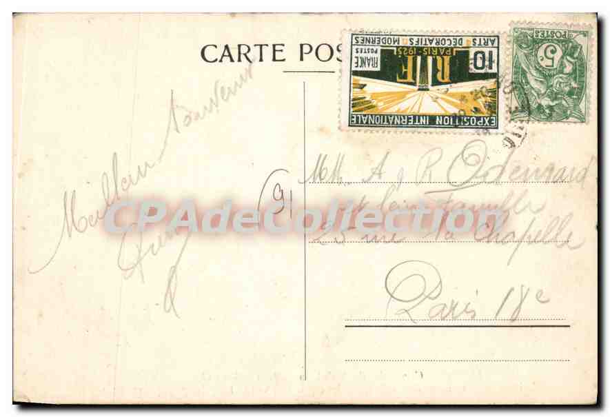 CPA Chapelle de Palaiseau Lozere S O Benite par Monseigneur Gibier eveque de Versailles le 7 Septemb — Rückseite