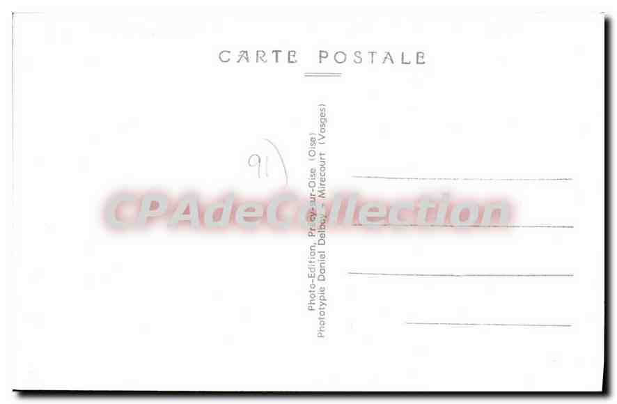 CPA La Ville du Bois S et O entree de l'Institution de jeunes Filles pensionnat du Sacre Coeur  — Rückseite