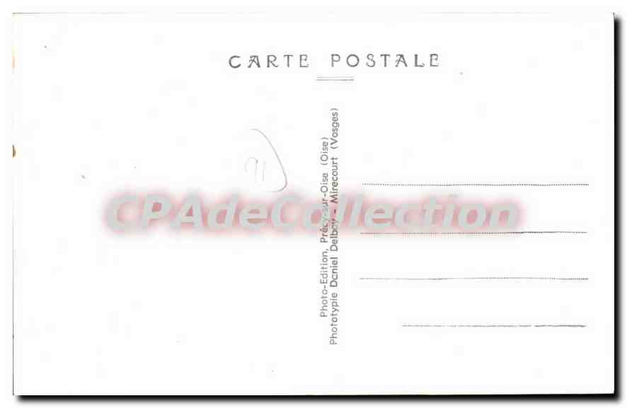 CPA La Ville du Bois S et O l'eglise  — Rückseite