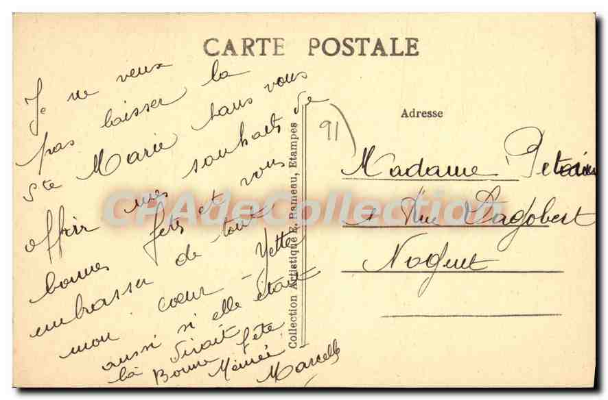 CPA Boissy la Riviere S et O les Grottes de St Francois d'Assise  — Back