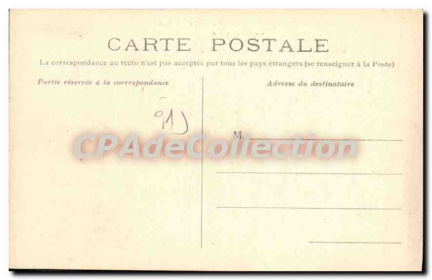 CPA Saint Vrain S et O le chateau la Piece d'eau  — Back