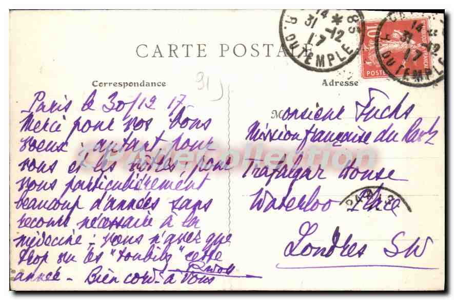 CPA Bures S et O l'Yvette la peche et la Fenaison  — Rückseite