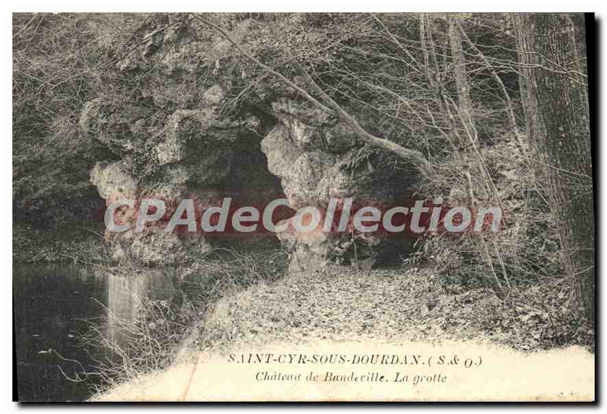 Saint-Cyr-sous-Dourdan — Château de Bandeville. La grotte — Phototype P. Reyer