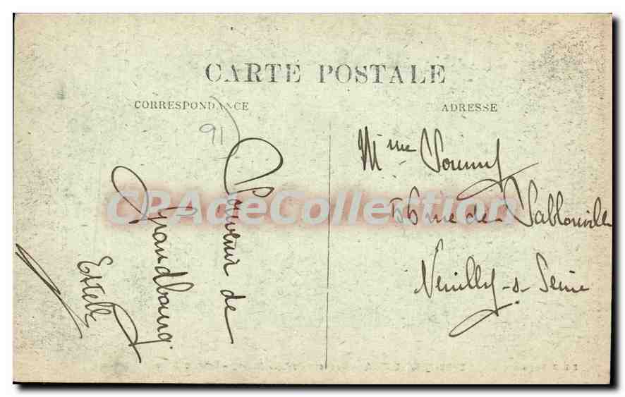 CPA Evry Petit Bourg couvent de Grandbourg Grande Allee  — Rückseite