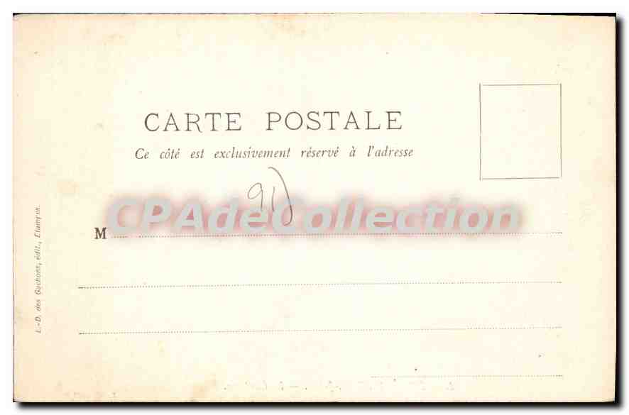 CPA Mereville S et O le château — Back