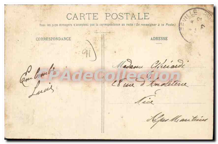 CPA Mereville les Bords de la Juine  — Back