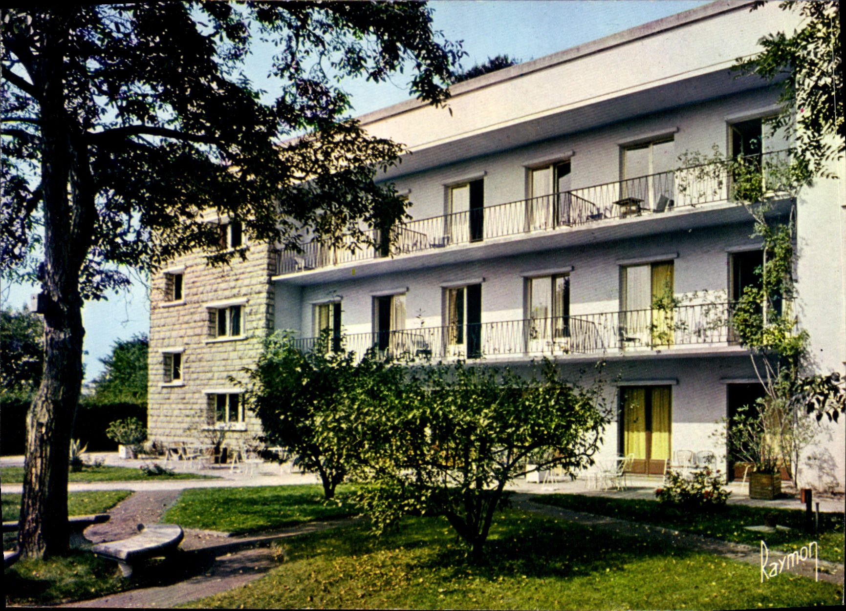 CPSM Le Moulin Vert residence Saint Genevieve Repos Convalescence rue Robert Schumann Athis Mons 