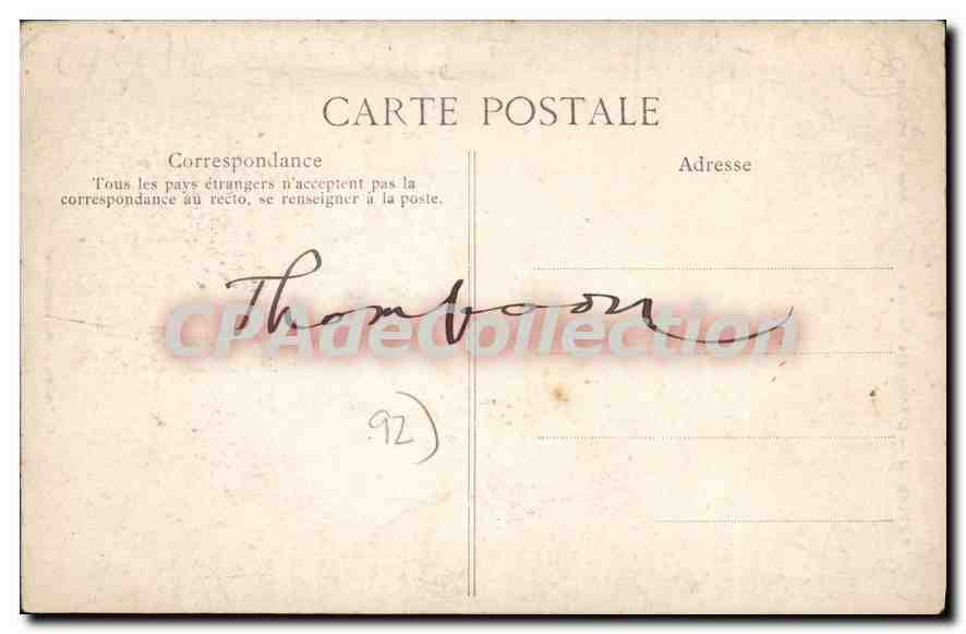 CPA Robinson L'Arbre des Roches — Rückseite