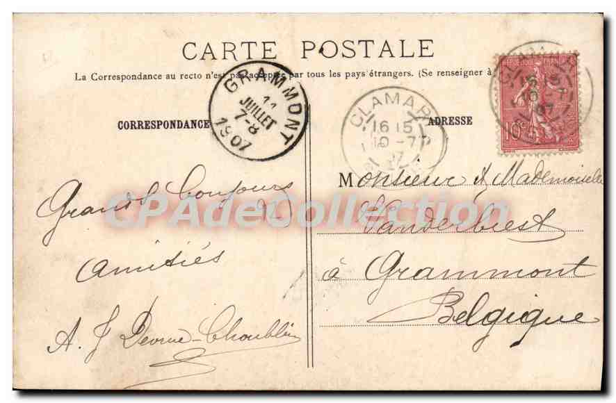 CPA Fleury Clamart Vue prise de la Terrasse de Meudon — Rückseite