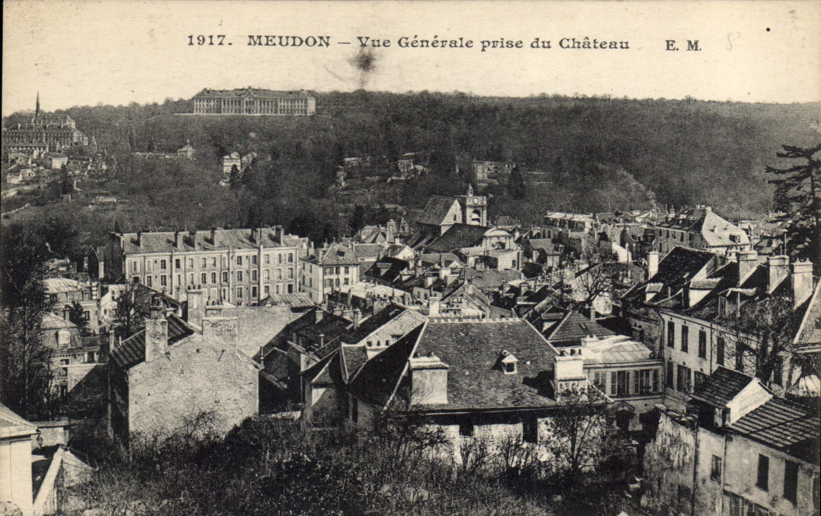 CPA Meudon Vue generale prise du Chateau