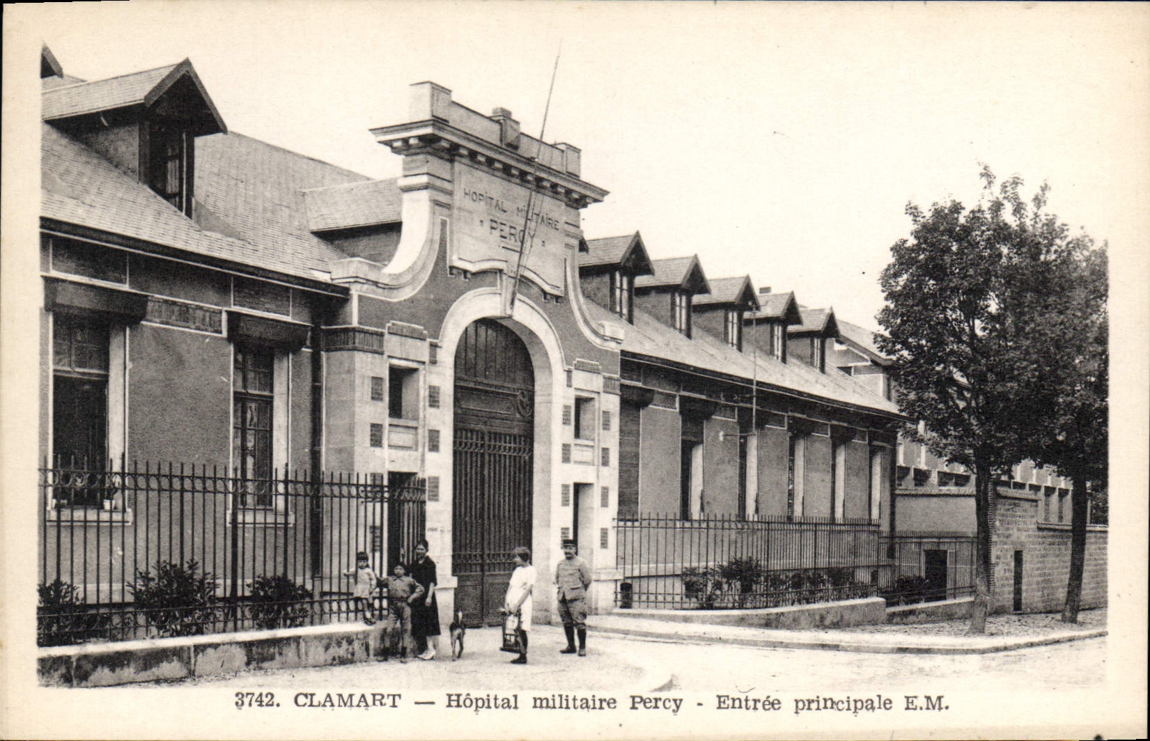 CPA Clamart Hopital militaire Percy Entree principale 