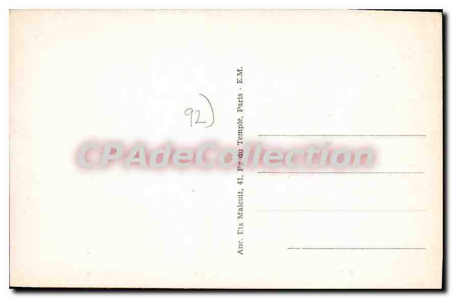 CPA Clamart Hopital militaire Percy Entree principale  — Rückseite