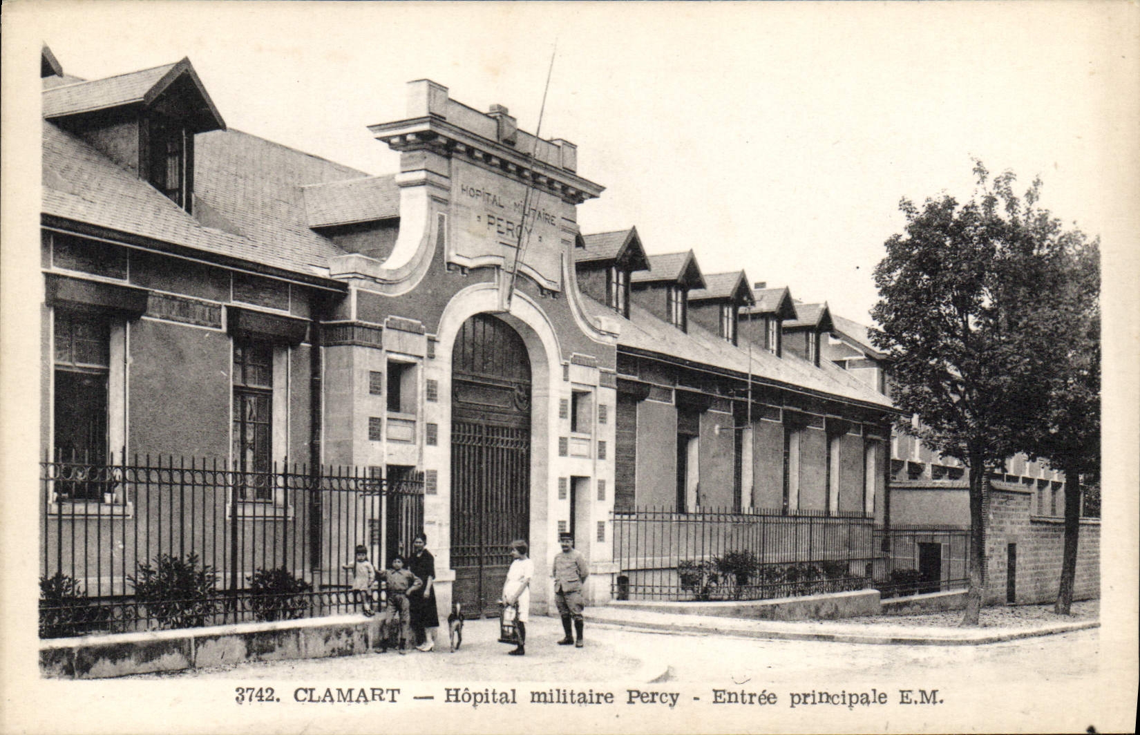 CPA Clamart Hopital militaire Percy Entree principale