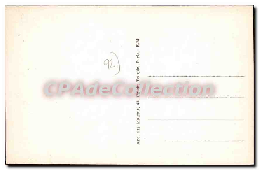 CPA Clamart Hopital militaire Percy Entree principale — Rückseite