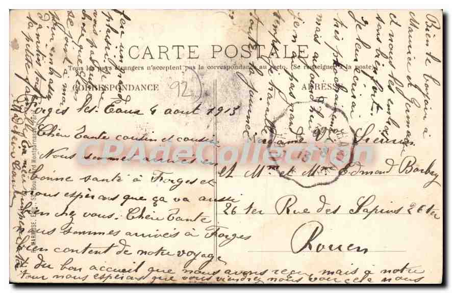 Asnières — Vue sur la Seine — Éditeur non identifié, n° 2 — Rückseite