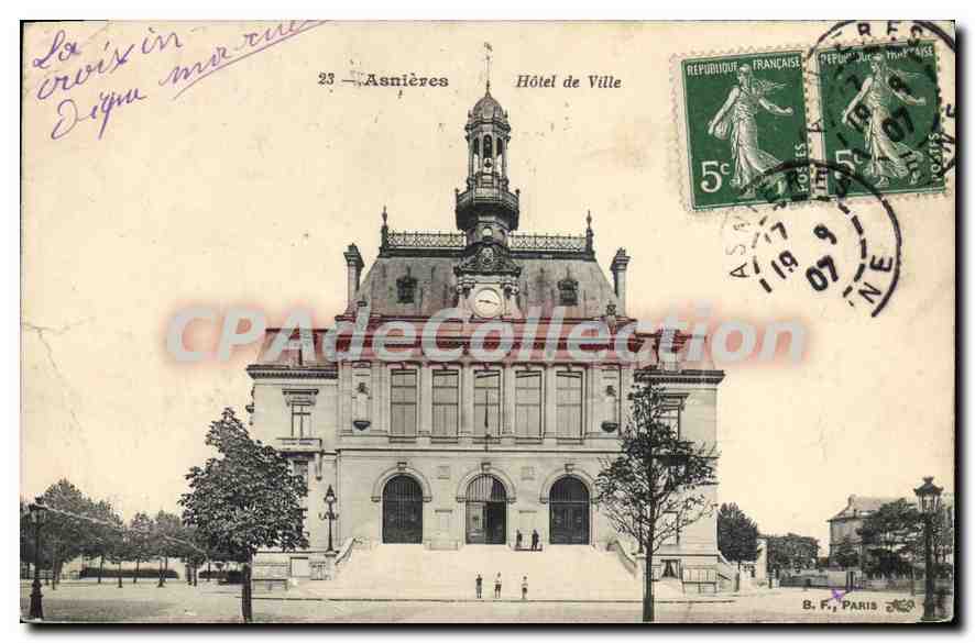 Asnières — Hotel de Ville — B. F., París