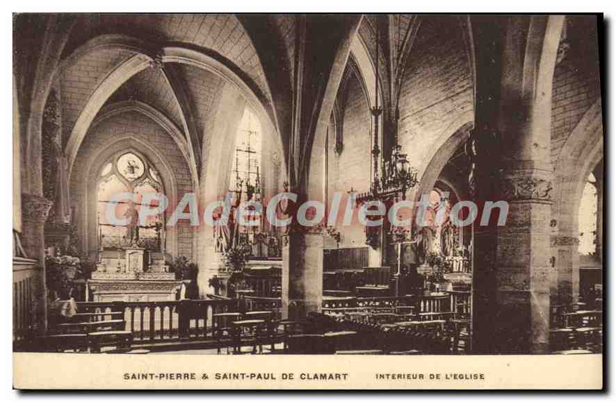 CPA Saint Pierre & Saint Paul de Clamart Interieur de l'Eglise
